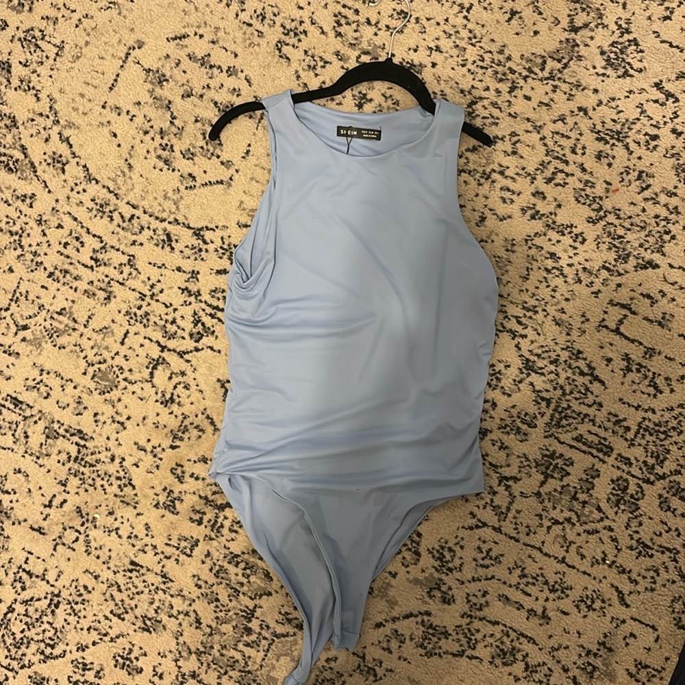 Blue bodysuit